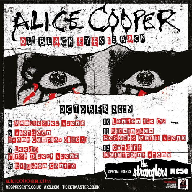 ALICE COOPER ANNOUNCES AUTUMN DATES • TotalRock