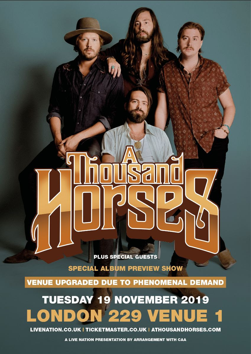 A Thousand Horses Have A Venue Upgrade Due To Phenomenal Demand! • TotalRock