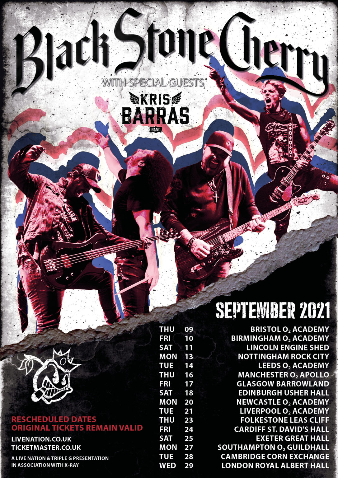 Black Stone Cherry Postpone UK Tour Dates And Reschedule To 2021