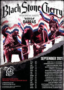 black stone cherry tour reschedule poster