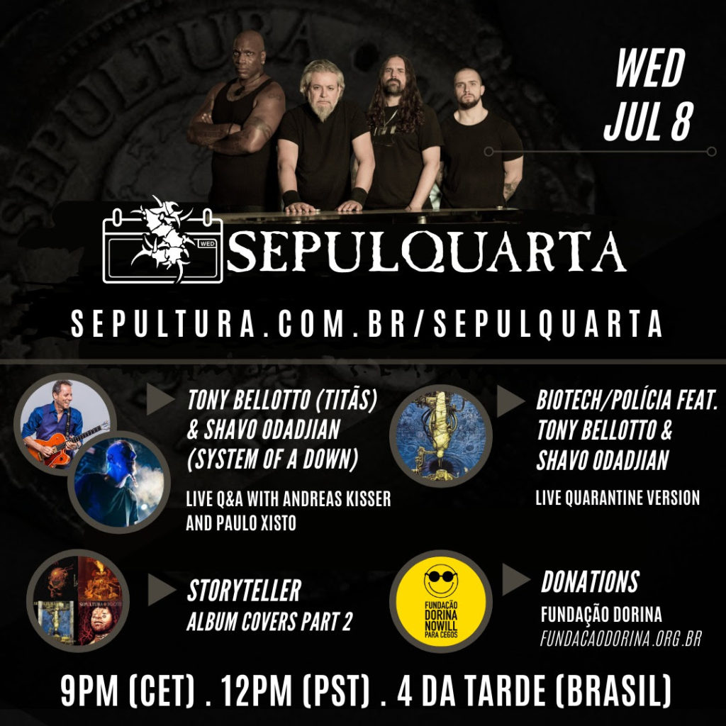 sepultura sepulquarta session 8th july 2020