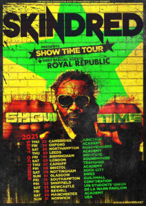 skindred 2021 tour poster