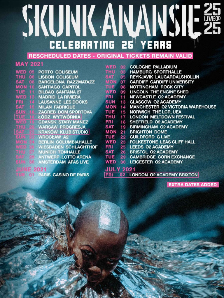 skunk anasie rescheduled tour poster