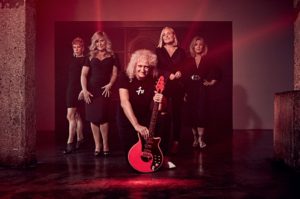brian may and woman line up