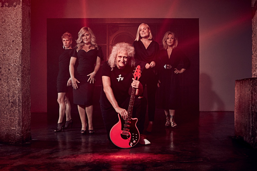 brian may and woman line up