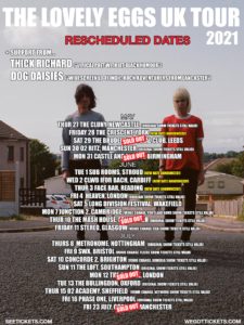 the lovely eggs 2021 tour poster