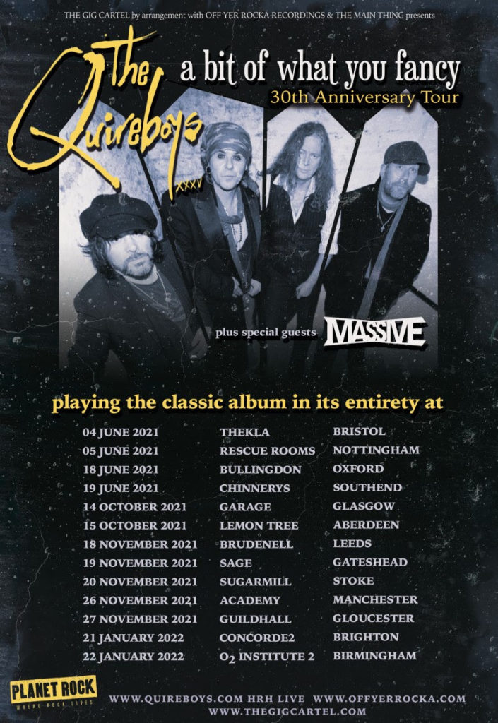 the quireboys reschedule tour