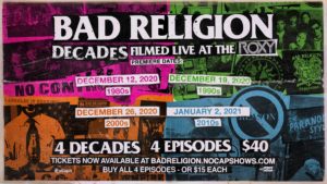bad religion livestream poster