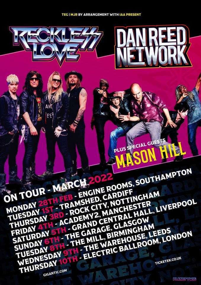 dan reed network reschedule tour poster