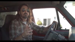 dave grohl on the set of what drives us documentary