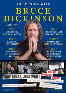 bruce dickinson spoken word tour