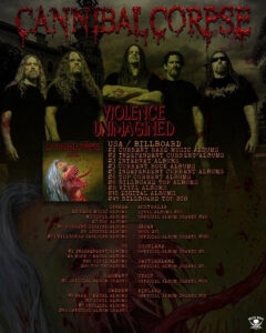 cannibal corpse new lp hits the worldwide charts