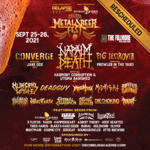 decibel magazines metal and beer fest event poster