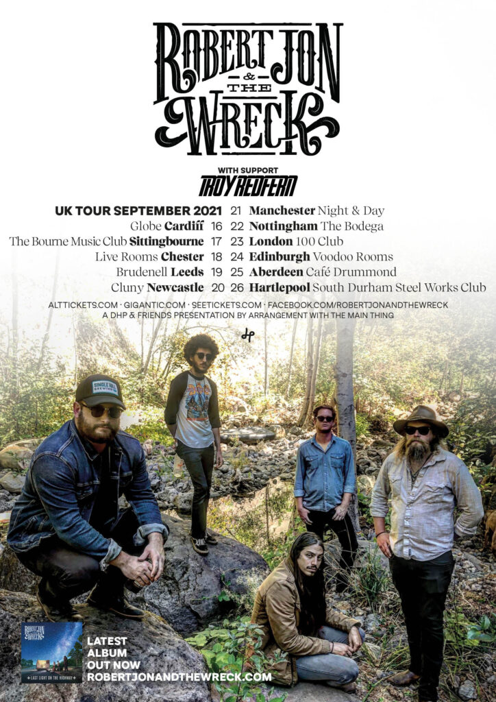 robert jon and the wreck tour poster