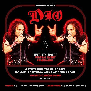 ronnie james dio birthday fundraiser event poster