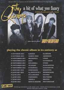the quireboys 30th anniversary tour poster