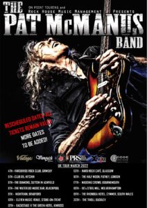 pat mcmanus uk tour dates poster