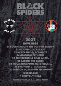 black spiders 2021 november tour