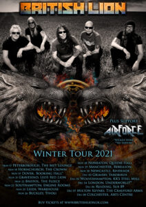british lion uk winter tour poster