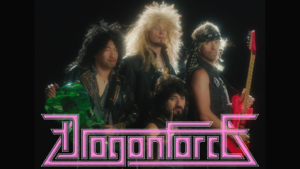 dragonforce band pic and 80s logo