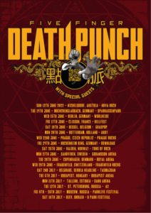 five finger death punch tour poster