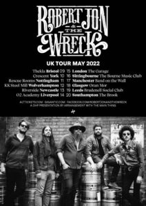 robert jon and the wreck uk tour poster