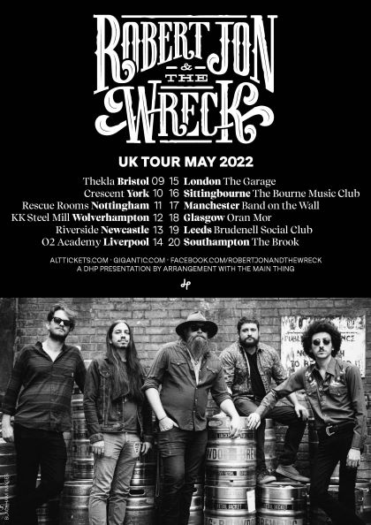 robert jon and the wreck uk tour poster