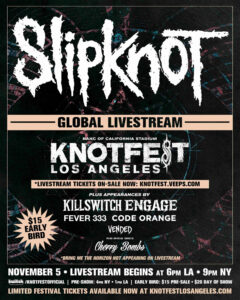 slipknot live stream poster