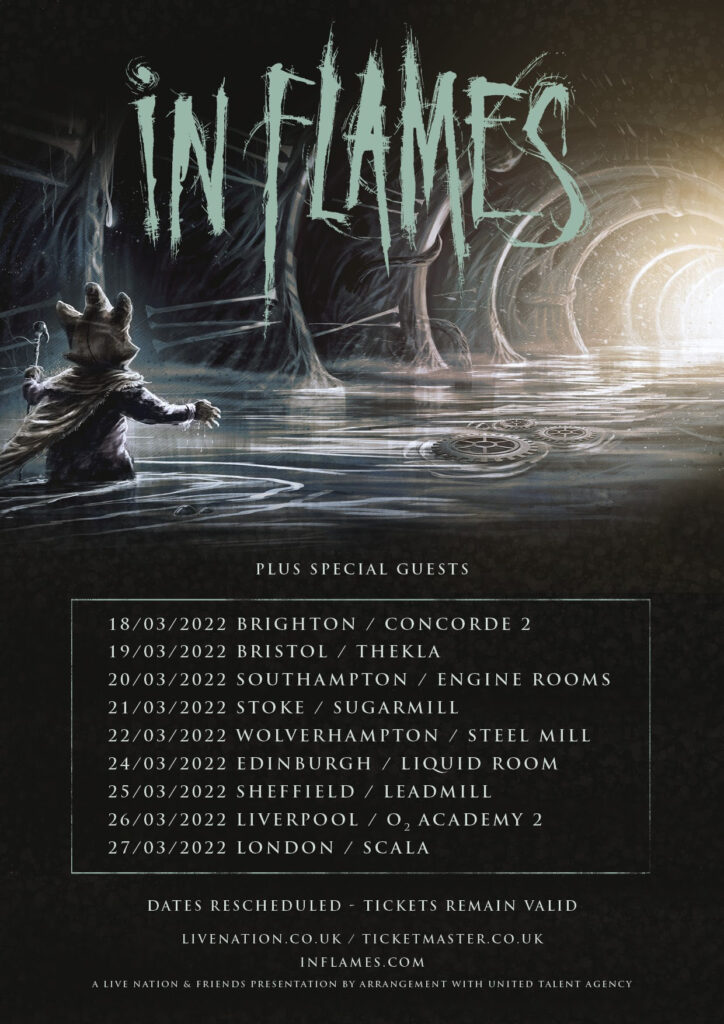 in flames uk tour poster