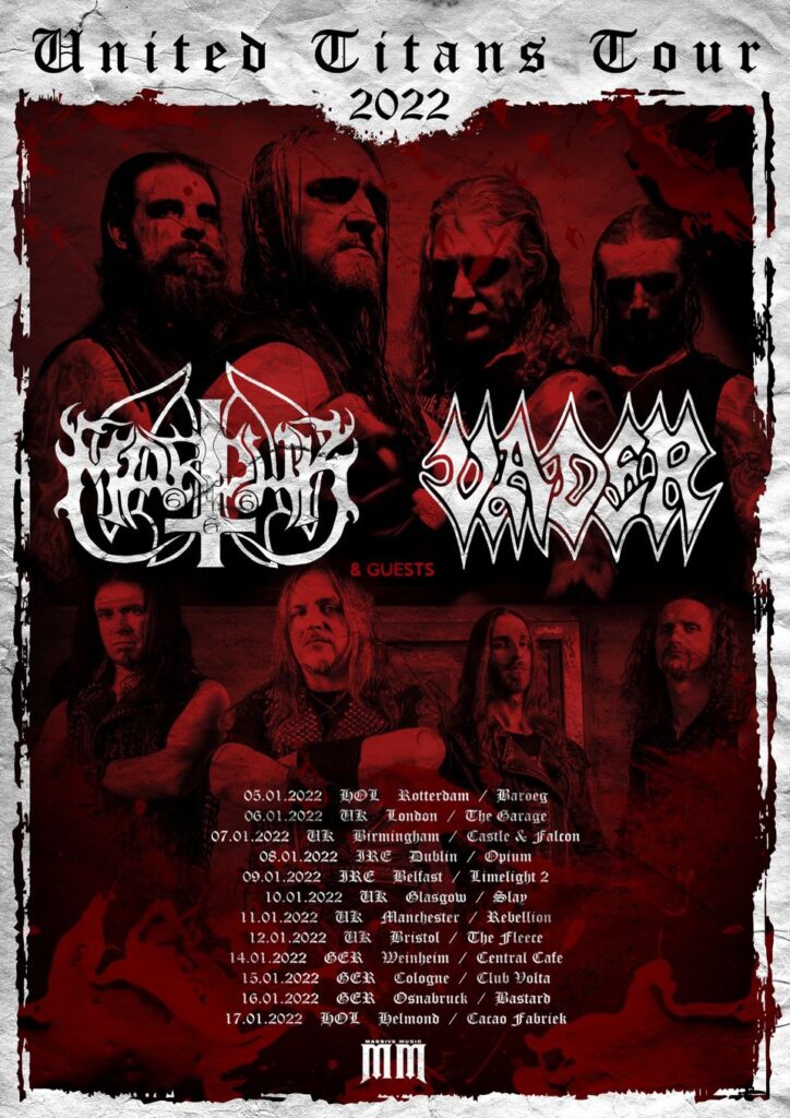 vader united titans tour poster