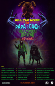 papa roach north america tour poster
