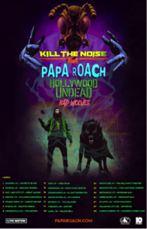papa roach north america tour poster
