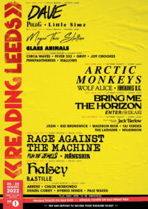 reading and leeds festival 2022 line up poster