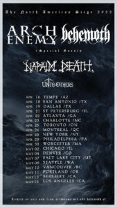 arch enemy and behemoth co-headline tour