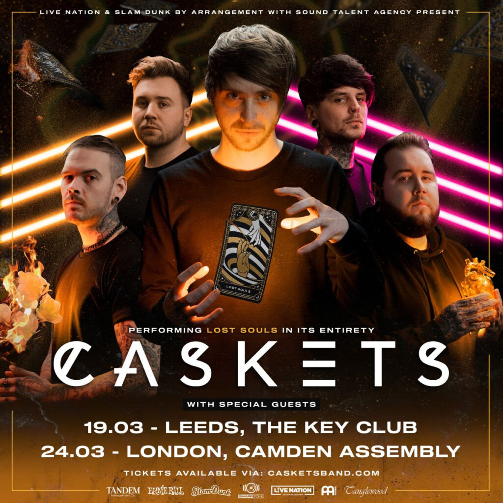 caskets gig poster