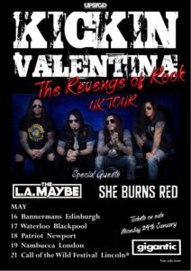 kickin valentina 2022 tour poster