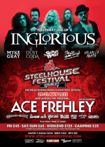 steelhouse festival friday night line up and other bands poster