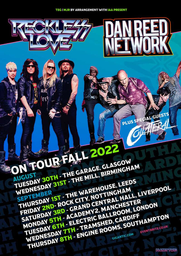 dan reed network rescheduled tour poster