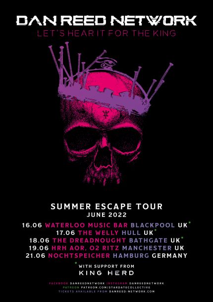 dan reed network summer escape 2022 tour