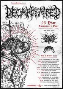 decapitated uk 2022 tour poster