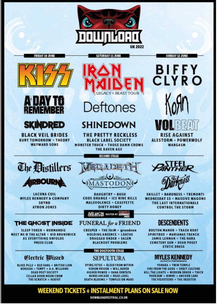 download festival new line up poster