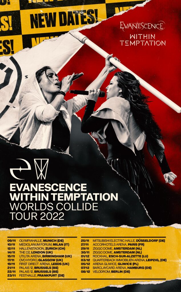 evanescence within temptation tour poster