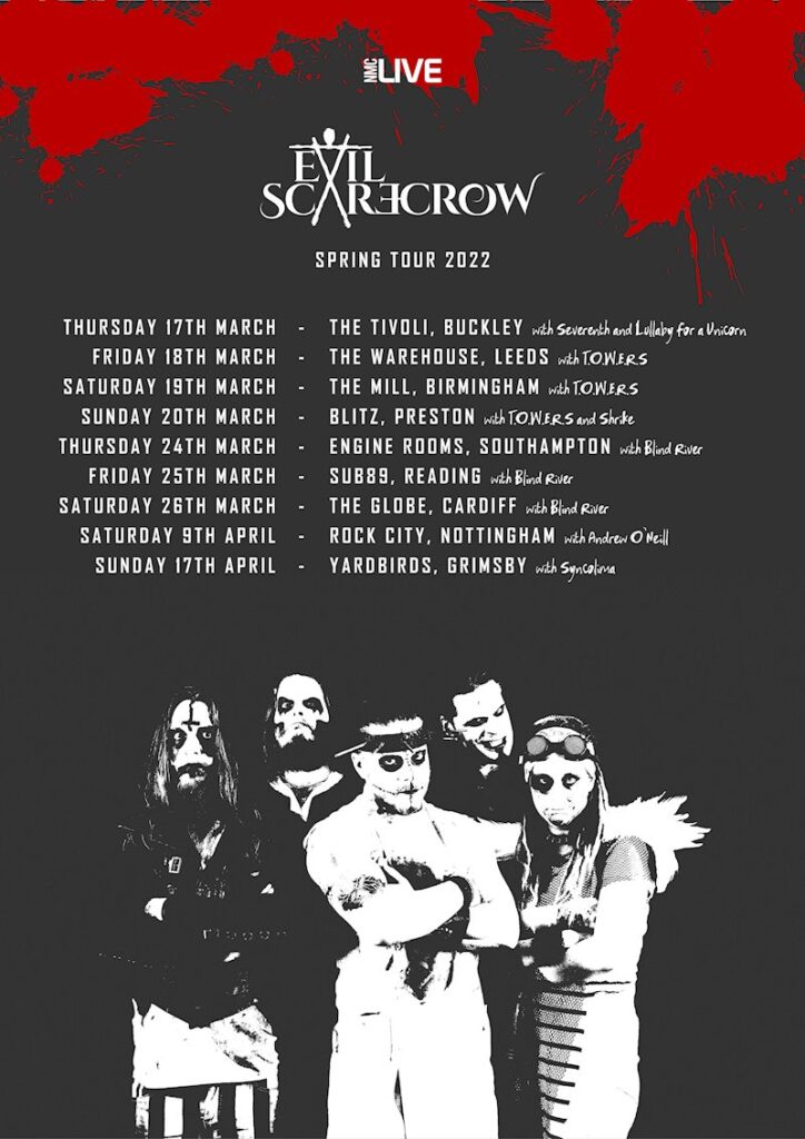 evil scarecrow 2022 uk tour poster