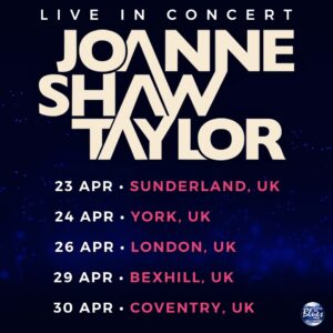 joanne shaw taylor uk tour poster