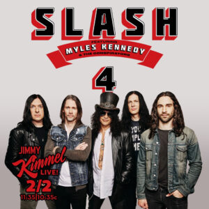 slash and band on jimmy kimmel live