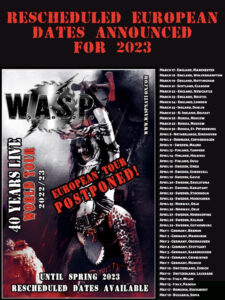 wasp european tour 2023