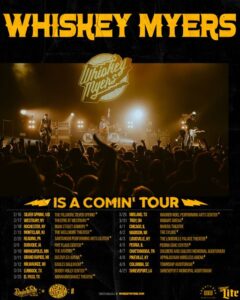 whiskey myers 2022 usa tour poster