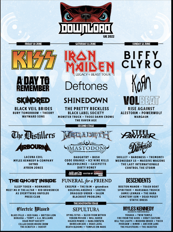 download festival 2022 line up poster