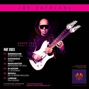 joe satriani rescheduled tour poster