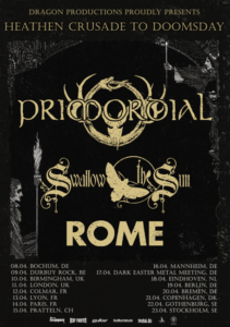 primordial european 2022 tour poster